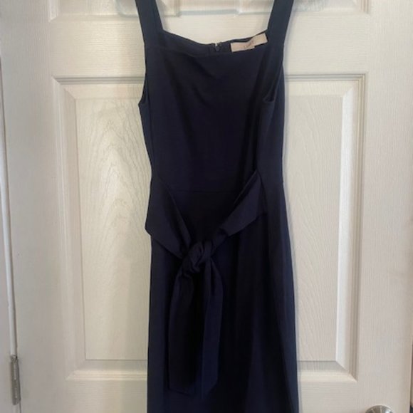 Loft size 4 casual navy blue summer dress - Picture 2 of 3